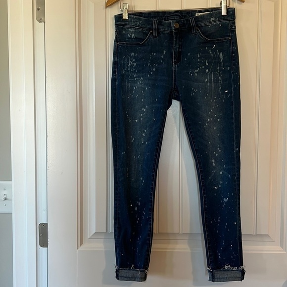 Blank NYC Intro Paint Bleach Splatter Skinny Jeans size 28 - Picture 1 of 6